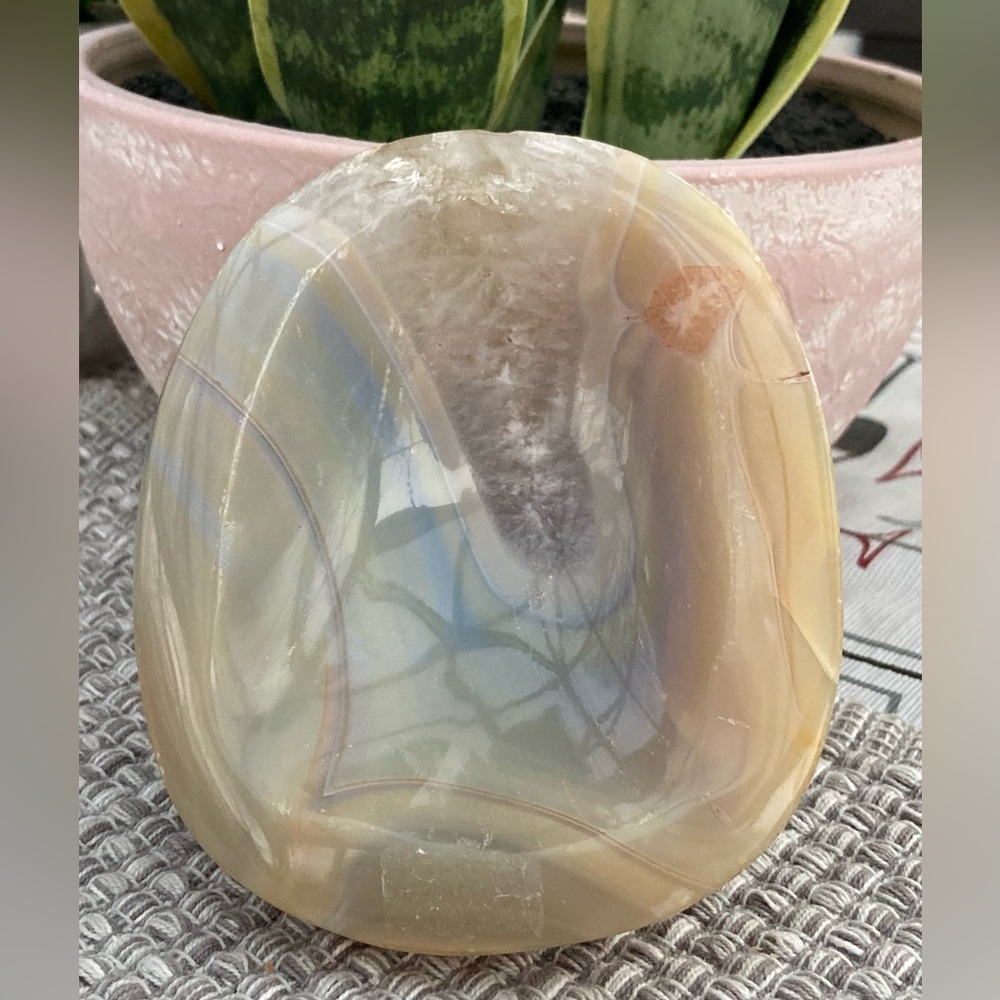 Orca Agate Oval Bowl